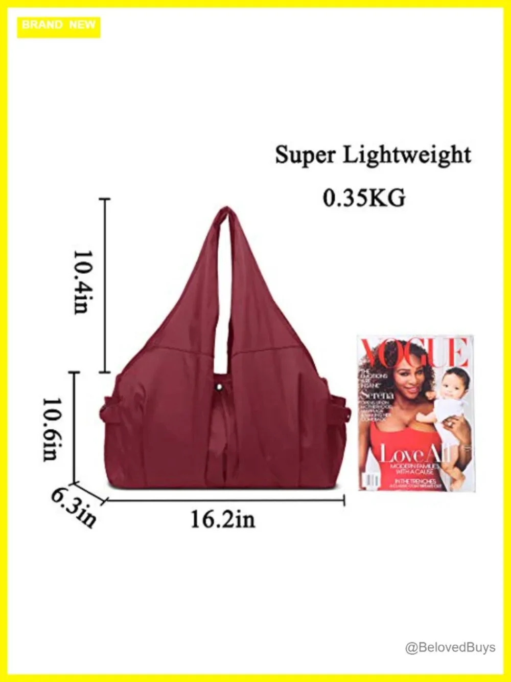 Waterproof Oxford Nylon Tote Handbag, Large Capacity Shoulder Bag for Work